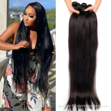 Natural Color Straight Peruvian Human Hair Weave Vendo Wholesale 10A Cuticle Aligned Remy 1B Human Hair 3 4 Bundles Extension